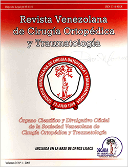 Revista Venezolana de Cirugía Ortopédica y Traumatología