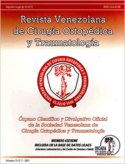 Revista Venezolana de Cirugía Ortopédica y Traumatología