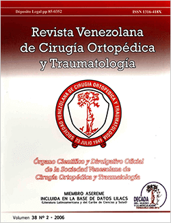 Revista Venezolana de Cirugía Ortopédica y Traumatología