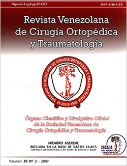 Revista Venezolana de Cirugía Ortopédica y Traumatología