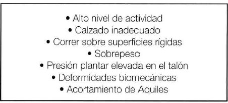 Tabla N° 1. Factores de riesgo para la Enfermedad de Sever