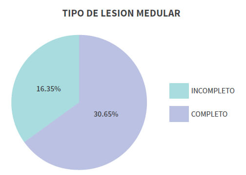 Grafico N° 4 Relación porcentual del tipo de lesión sufrida por los pacientes