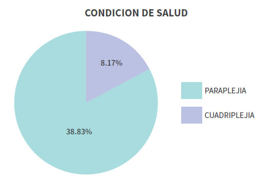 Grafico N° 5 Relación porcentual en relación a la condición de salud que reflejan los pacientes