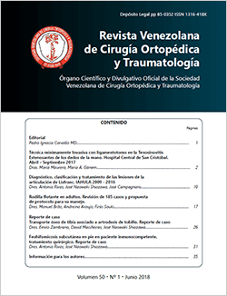 Revista Venezolana de Cirugía Ortopédica y Traumatología