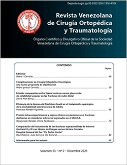 Revista Venezolana de Cirugía Ortopédica y Traumatología