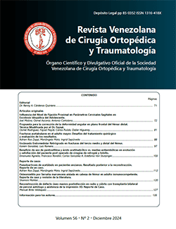 Revista Venezolana de Cirugía Ortopédica y Traumatología