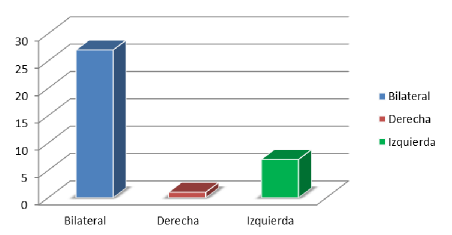 Gráfico 3: Distribución de pacientes con Torsión Tibial Externa.