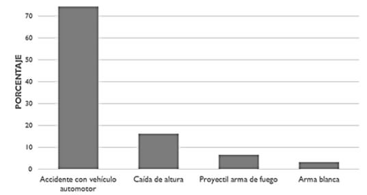 Gráfico 1. Mecanismo etiológico. Fuente: Ficha de recolección de datos.